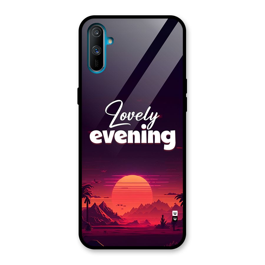 Lovely Evening Glass Back Case for Realme C3