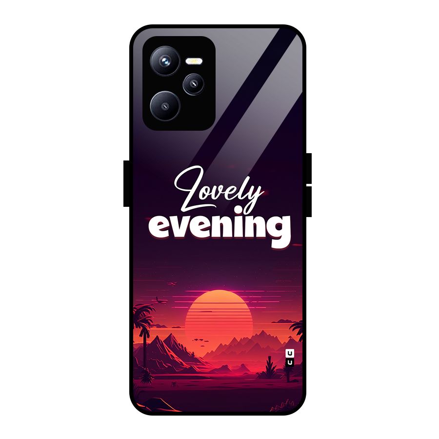 Lovely Evening Glass Back Case for Realme C35