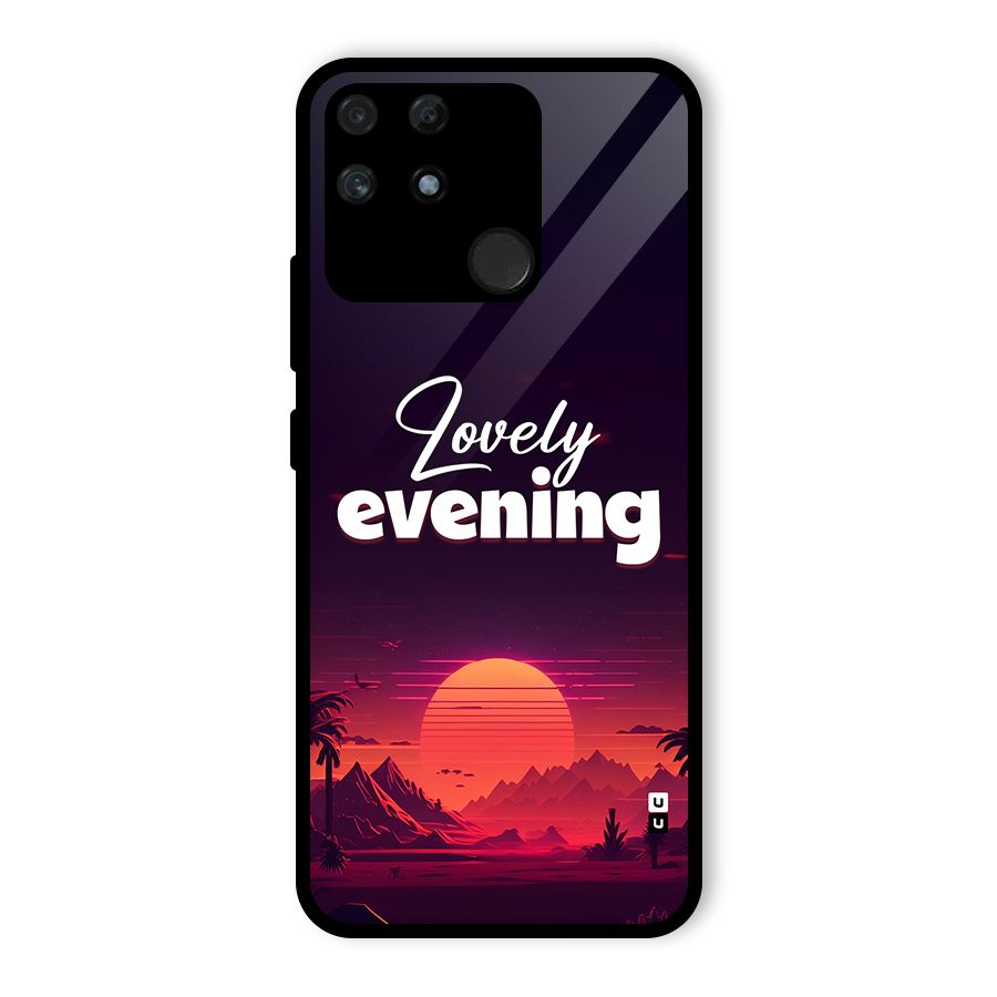 Lovely Evening Glass Back Case for Realme Narzo 50A
