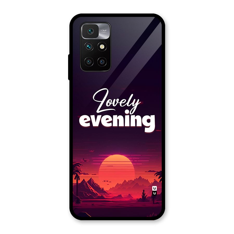 Lovely Evening Glass Back Case for Redmi 10 Prime