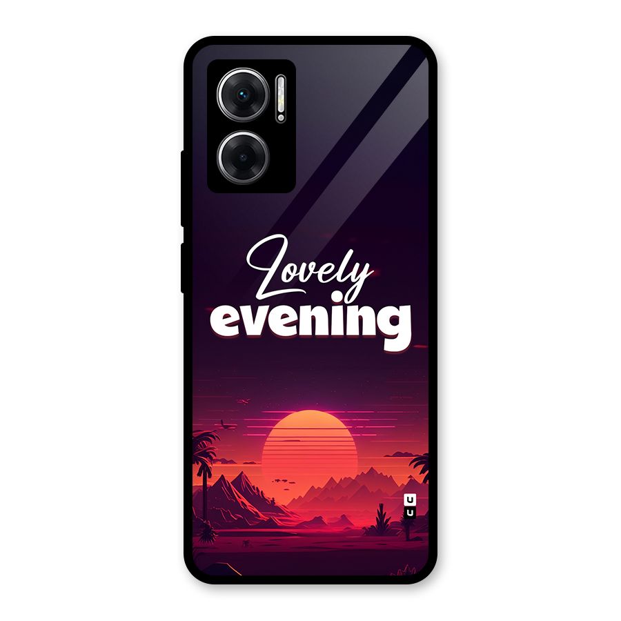 Lovely Evening Glass Back Case for Redmi 11 Prime 5G