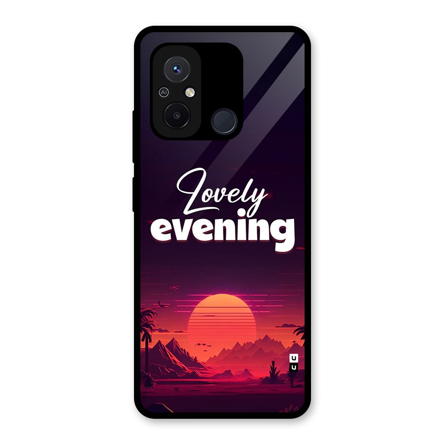 Lovely Evening Glass Back Case for Redmi 12C