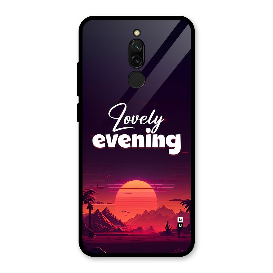 Lovely Evening Glass Back Case for Redmi 8
