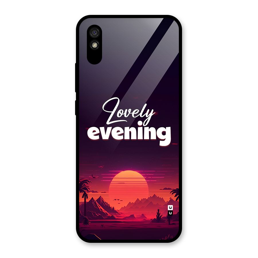 Lovely Evening Glass Back Case for Redmi 9A