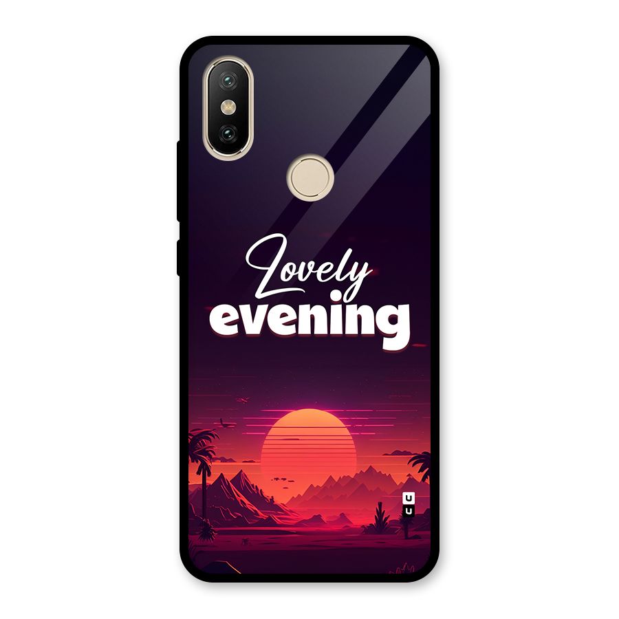 Lovely Evening Glass Back Case for Redmi A1