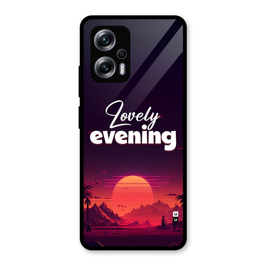 Lovely Evening Glass Back Case for Redmi K50i