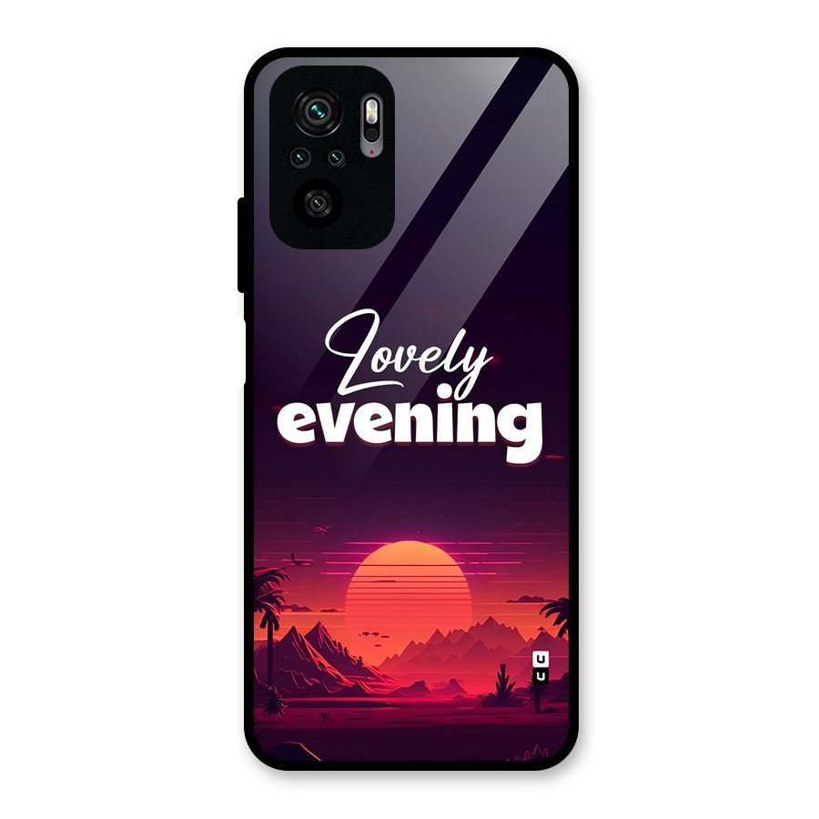 Lovely Evening Glass Back Case for Redmi Note 10S