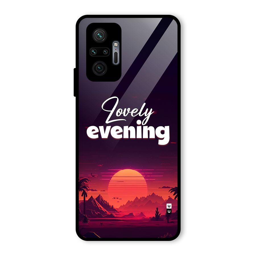 Lovely Evening Glass Back Case for Redmi Note 10 Pro Max