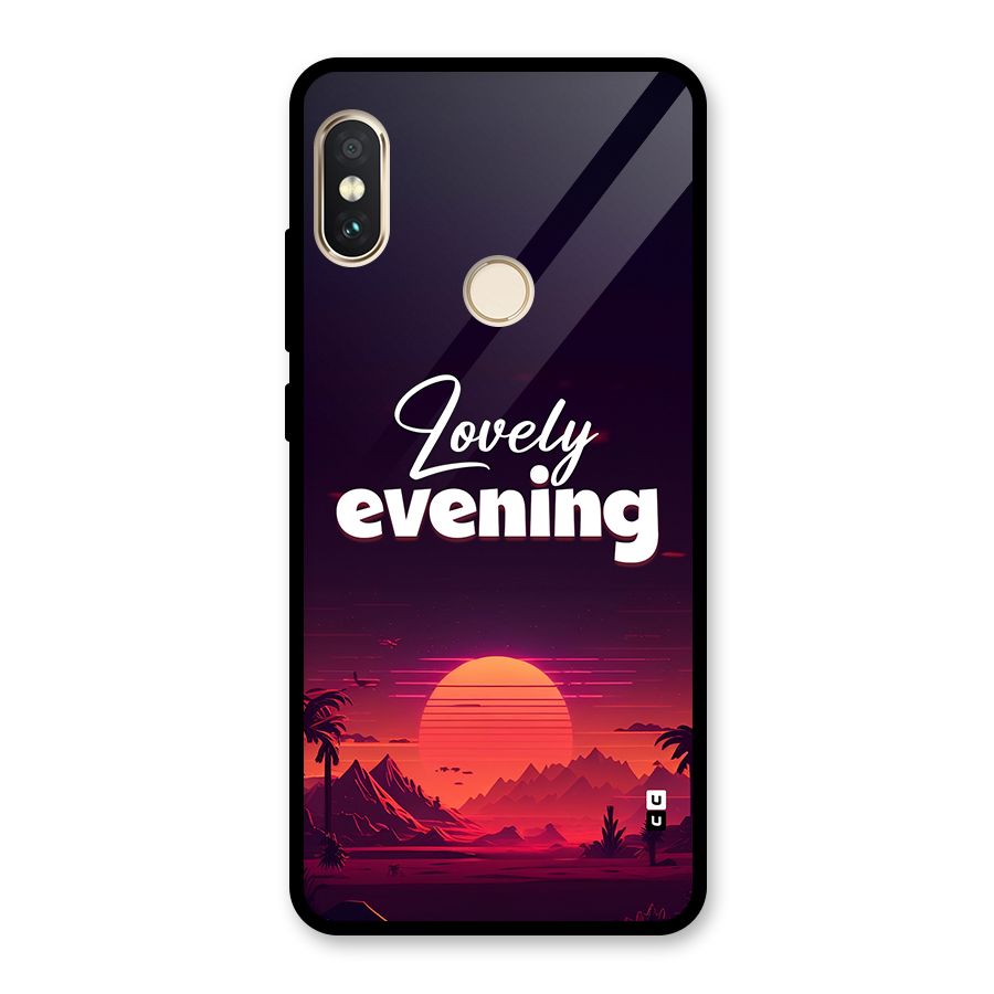 Lovely Evening Glass Back Case for Redmi Note 5 Pro