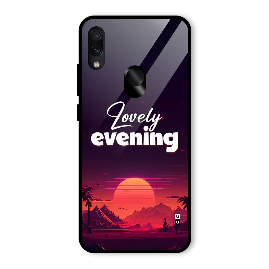 Lovely Evening Glass Back Case for Redmi Note 7 Pro