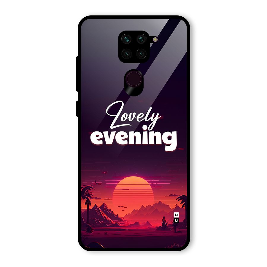 Lovely Evening Glass Back Case for Redmi Note 9