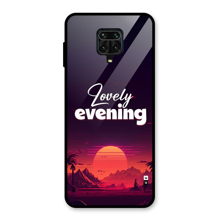 Lovely Evening Glass Back Case for Redmi Note 9 Pro Max