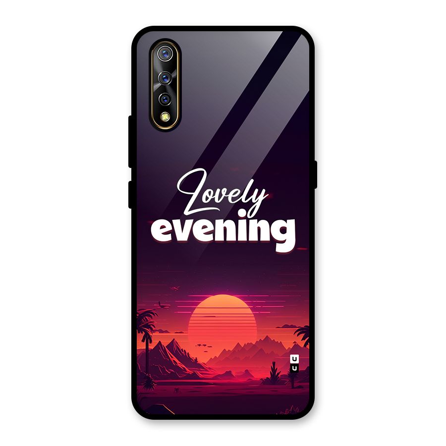 Lovely Evening Glass Back Case for Vivo S1