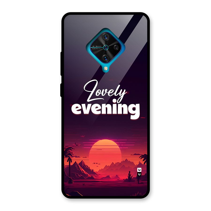 Lovely Evening Glass Back Case for Vivo S1 Pro