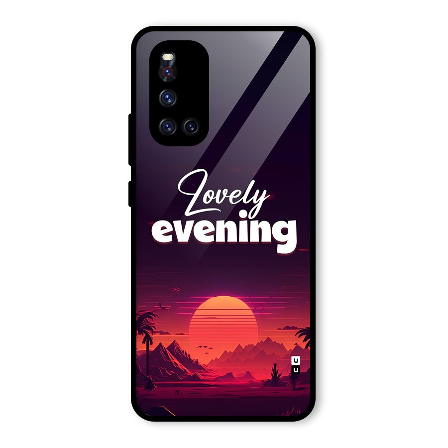 Lovely Evening Glass Back Case for Vivo V19