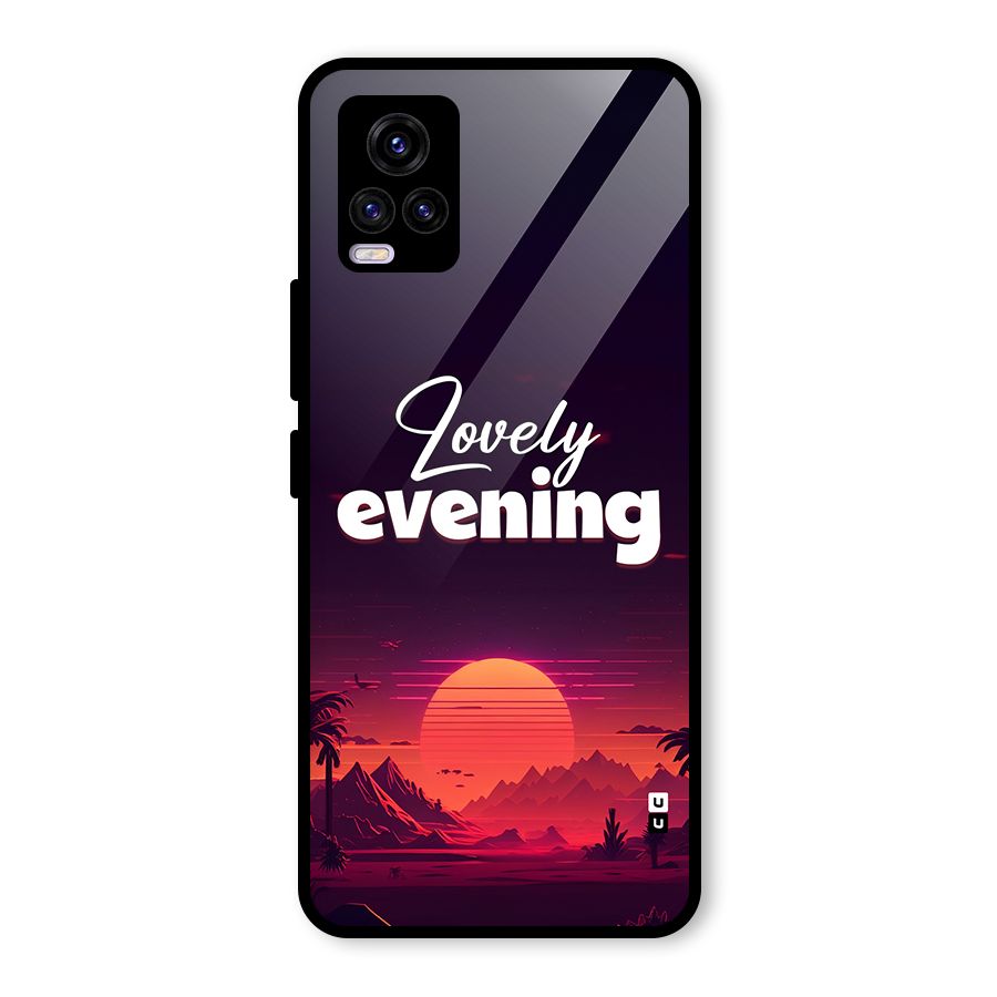 Lovely Evening Glass Back Case for Vivo V20