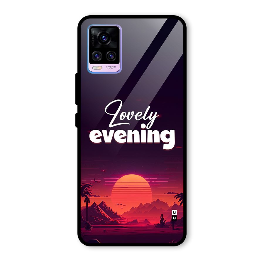 Lovely Evening Glass Back Case for Vivo V20 Pro