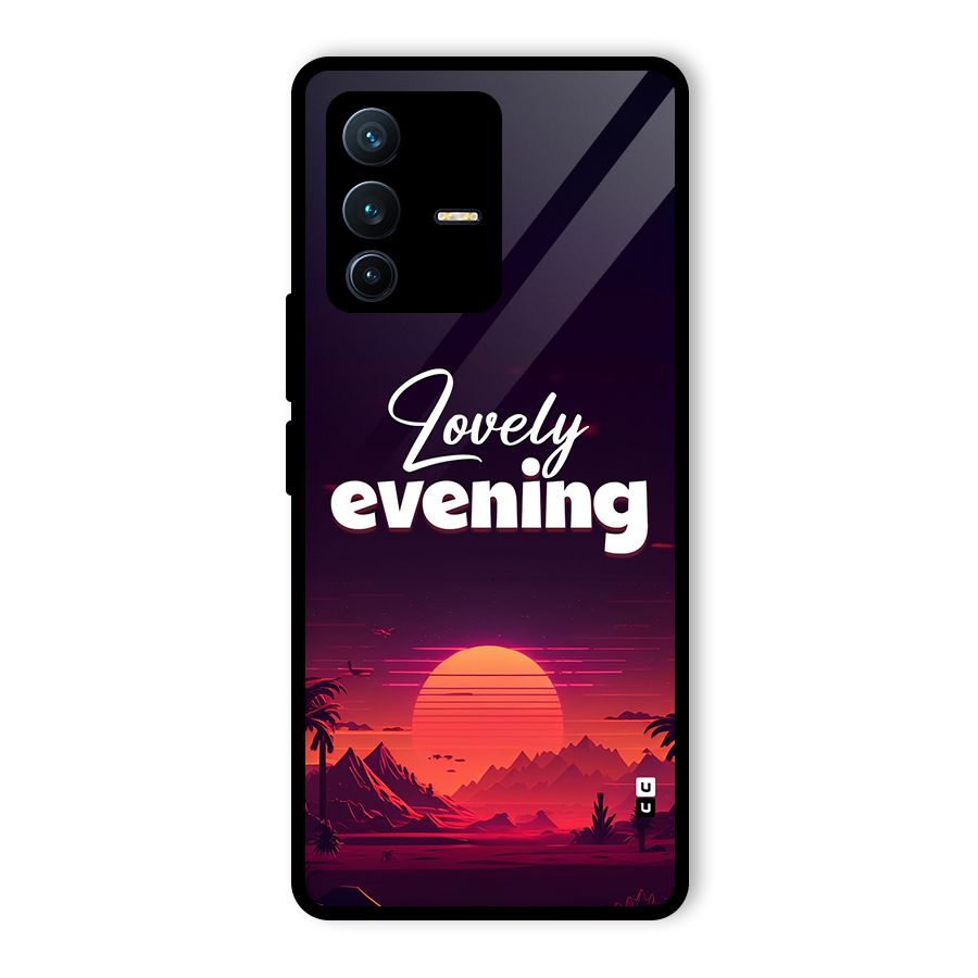 Lovely Evening Glass Back Case for Vivo V23 Pro