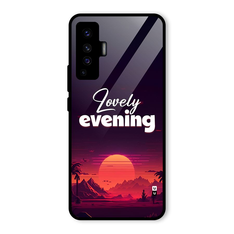 Lovely Evening Glass Back Case for Vivo X50