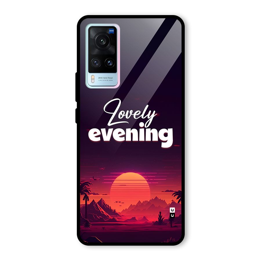 Lovely Evening Glass Back Case for Vivo X60