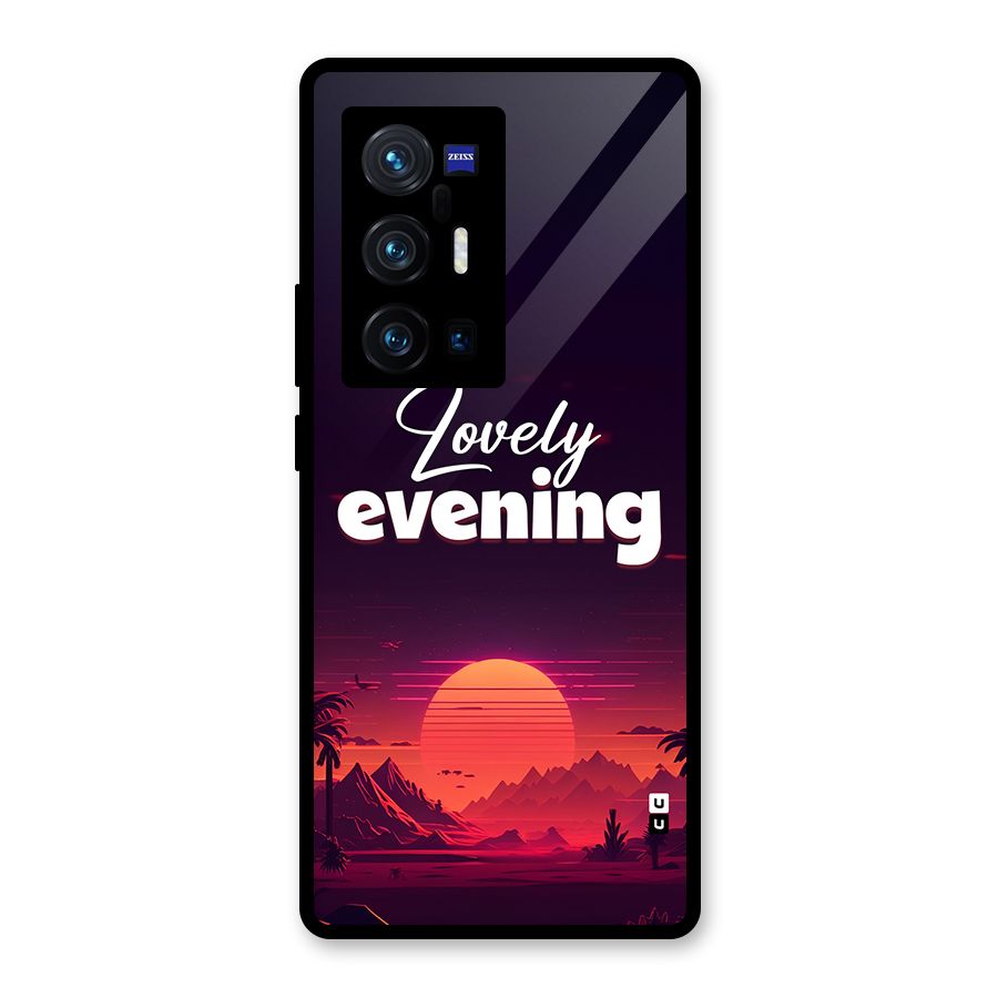Lovely Evening Glass Back Case for Vivo X70 Pro Plus