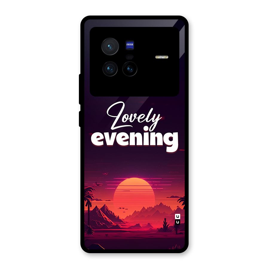 Lovely Evening Glass Back Case for Vivo X80