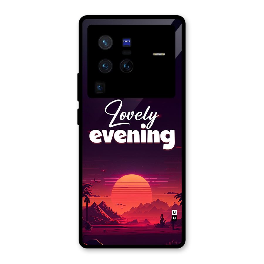 Lovely Evening Glass Back Case for Vivo X80 Pro