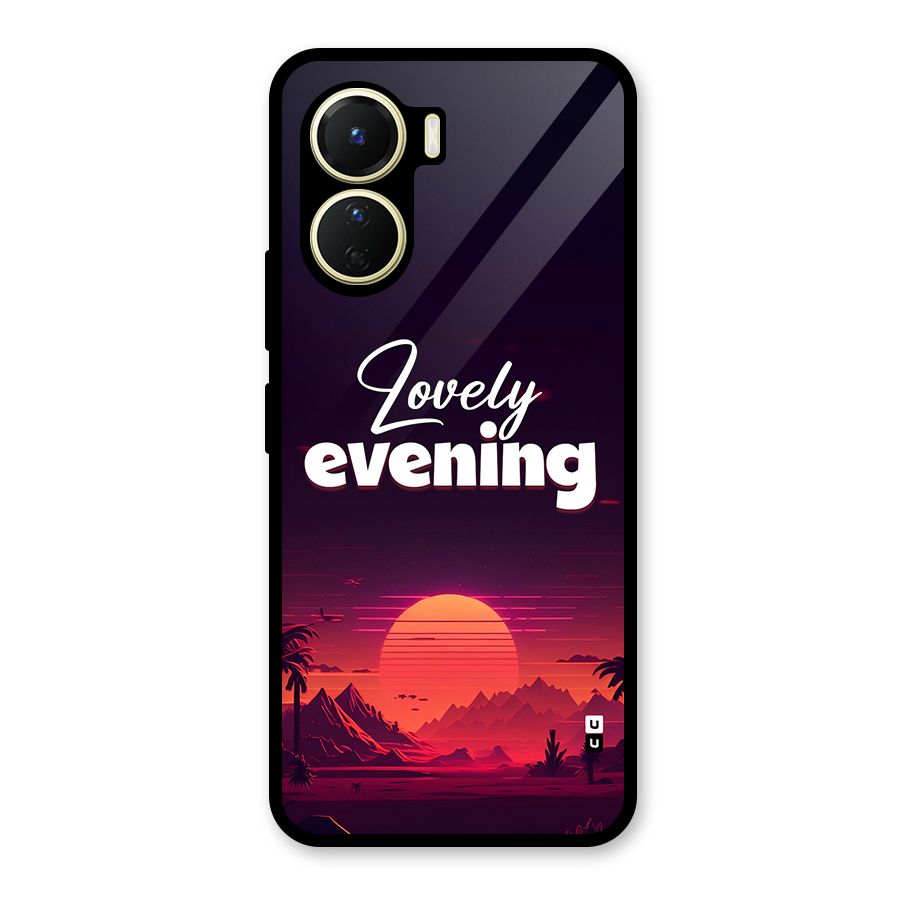 Lovely Evening Glass Back Case for Vivo Y16