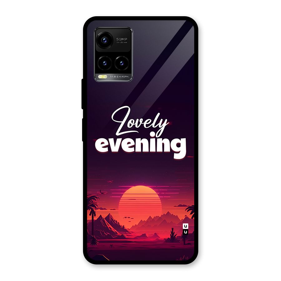 Lovely Evening Glass Back Case for Vivo Y21T