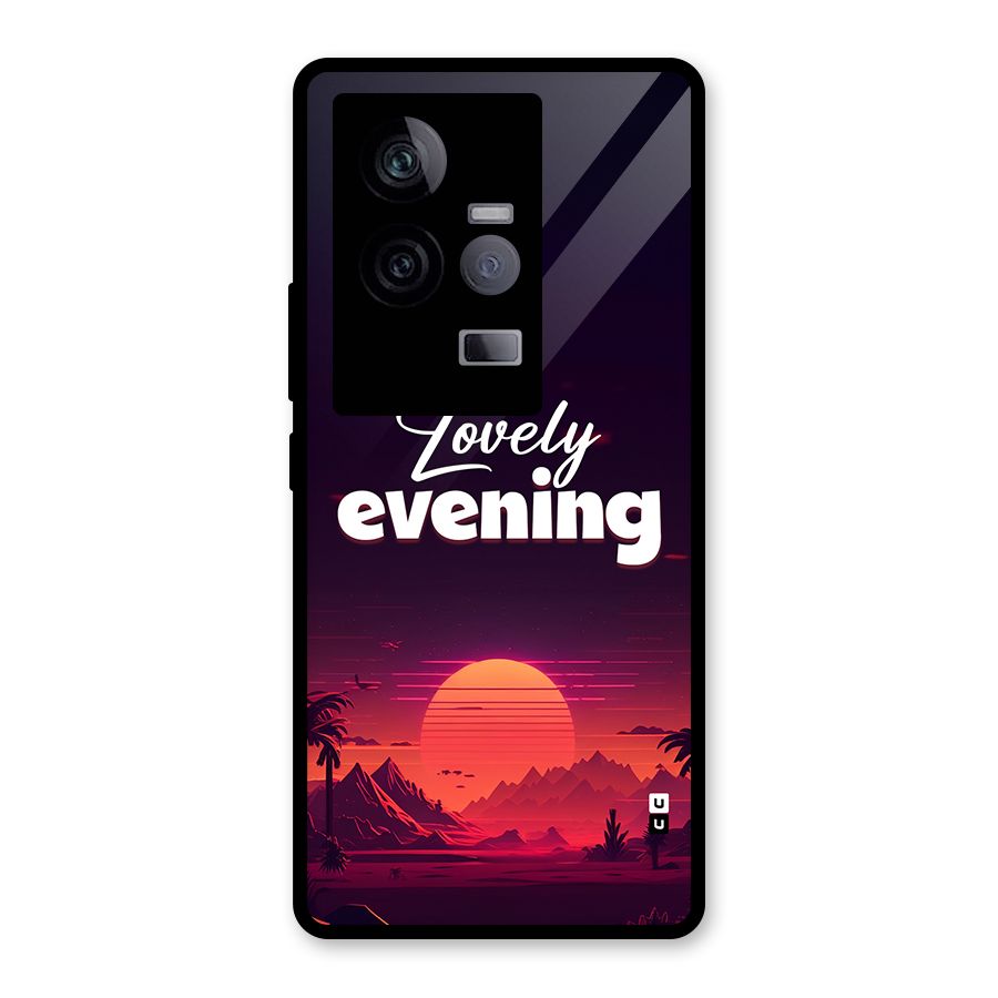 Lovely Evening Glass Back Case for Vivo iQOO 11 5G