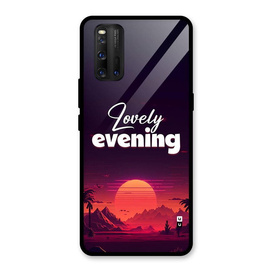 Lovely Evening Glass Back Case for Vivo iQOO 3