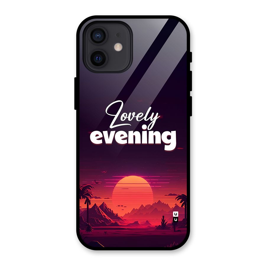 Lovely Evening Glass Back Case for iPhone 12