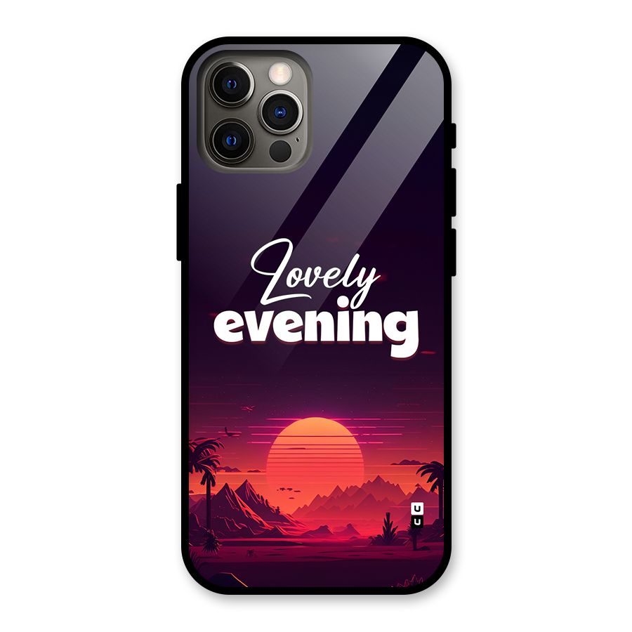 Lovely Evening Glass Back Case for iPhone 12 Pro