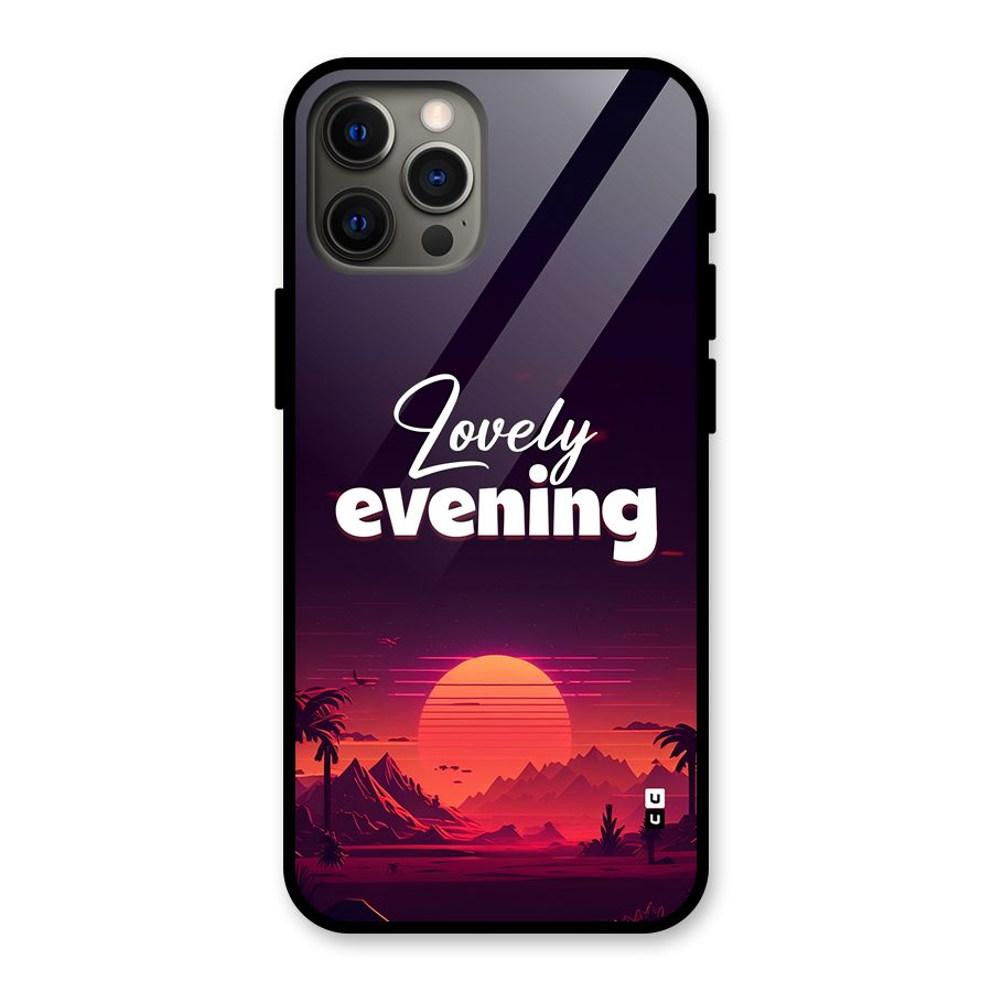 Lovely Evening Glass Back Case for iPhone 12 Pro Max