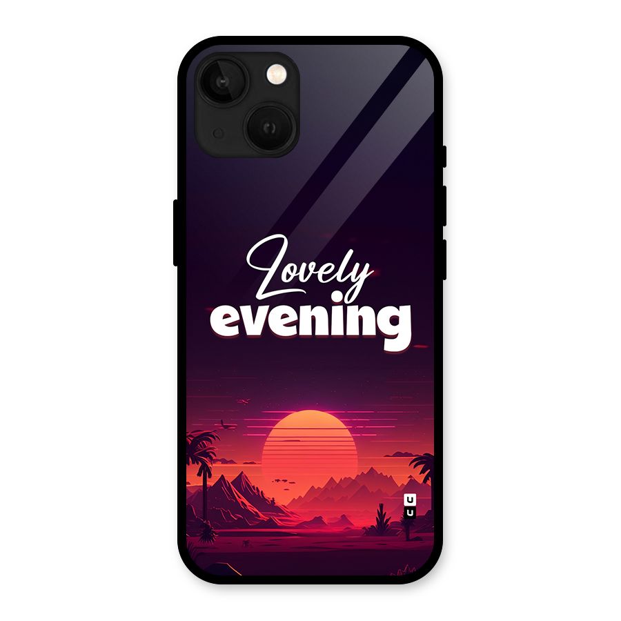 Lovely Evening Glass Back Case for iPhone 13