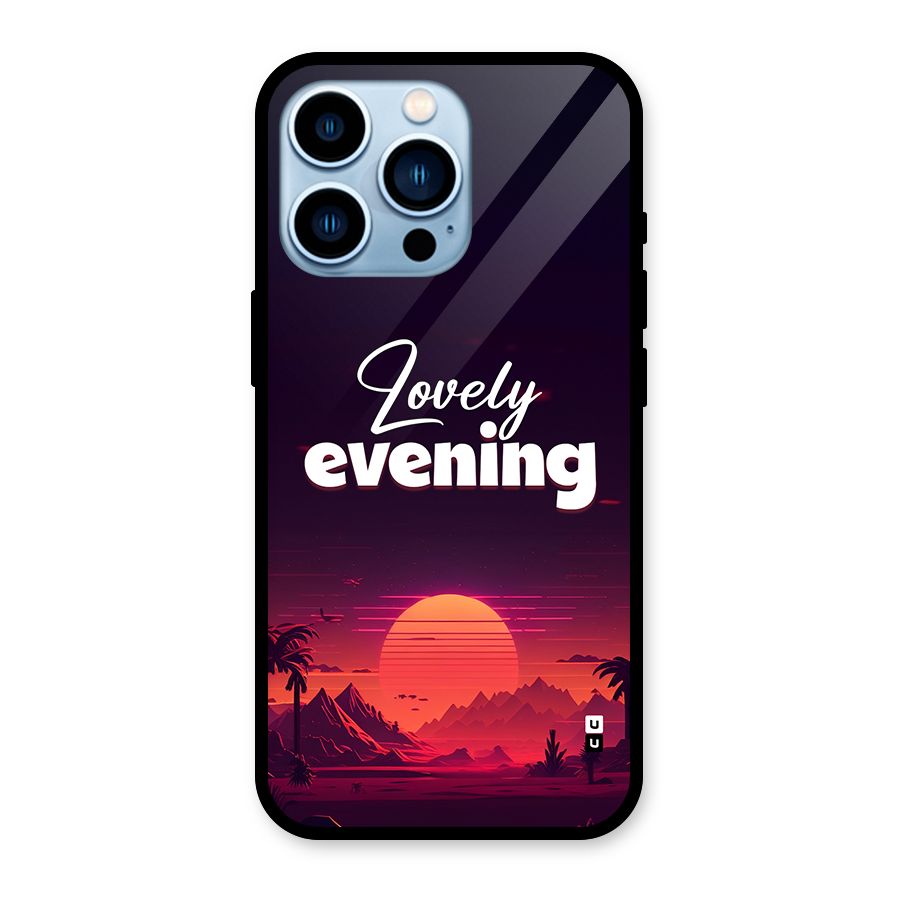 Lovely Evening Glass Back Case for iPhone 13 Pro