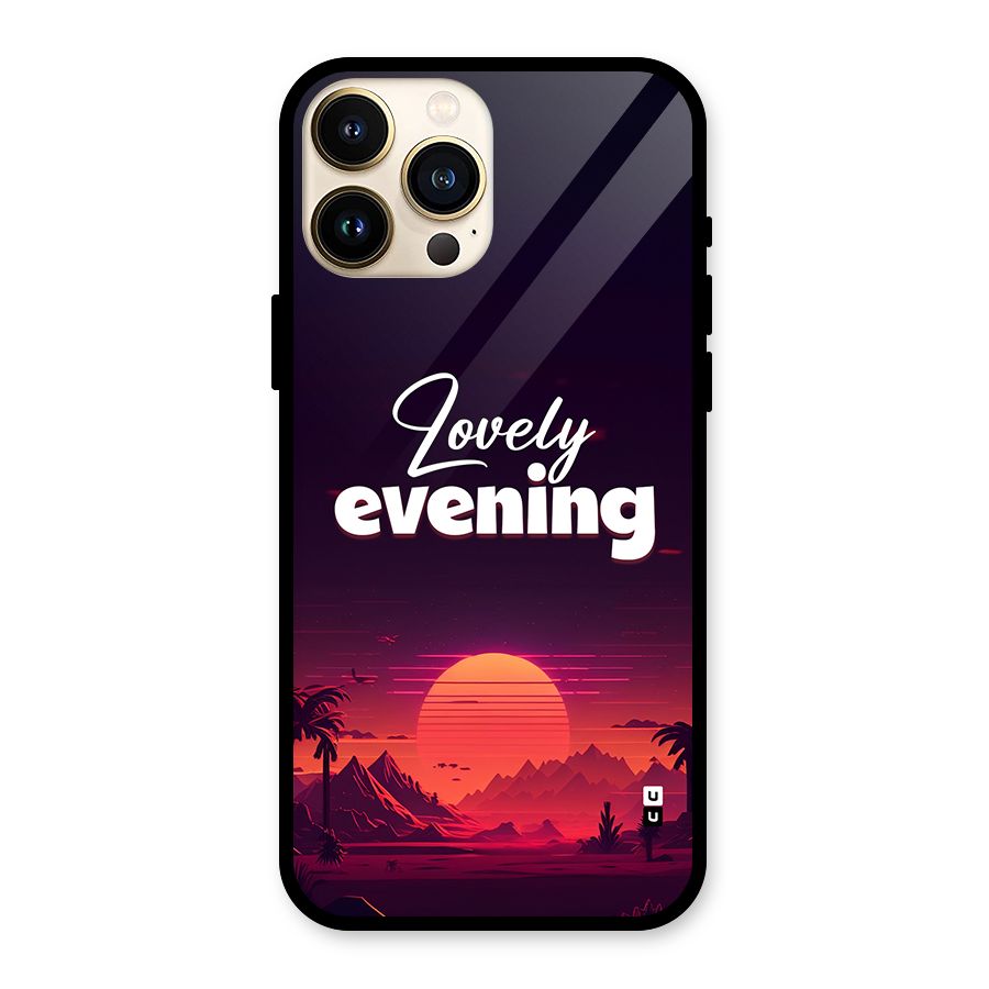 Lovely Evening Glass Back Case for iPhone 13 Pro Max
