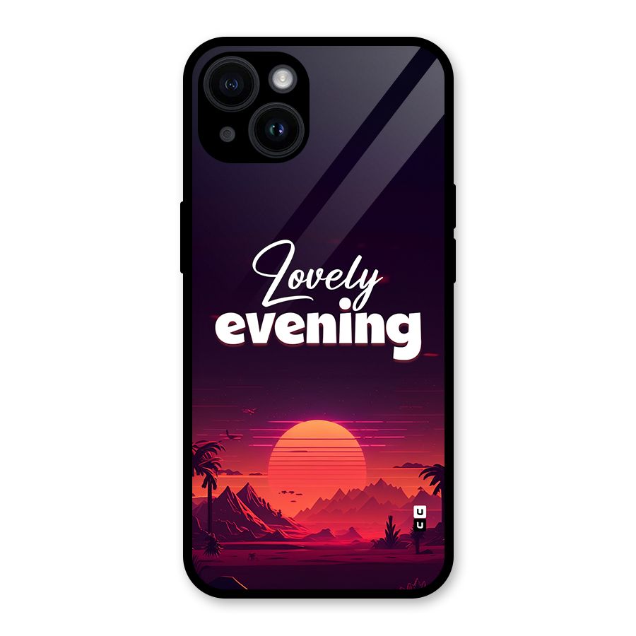 Lovely Evening Glass Back Case for iPhone 14