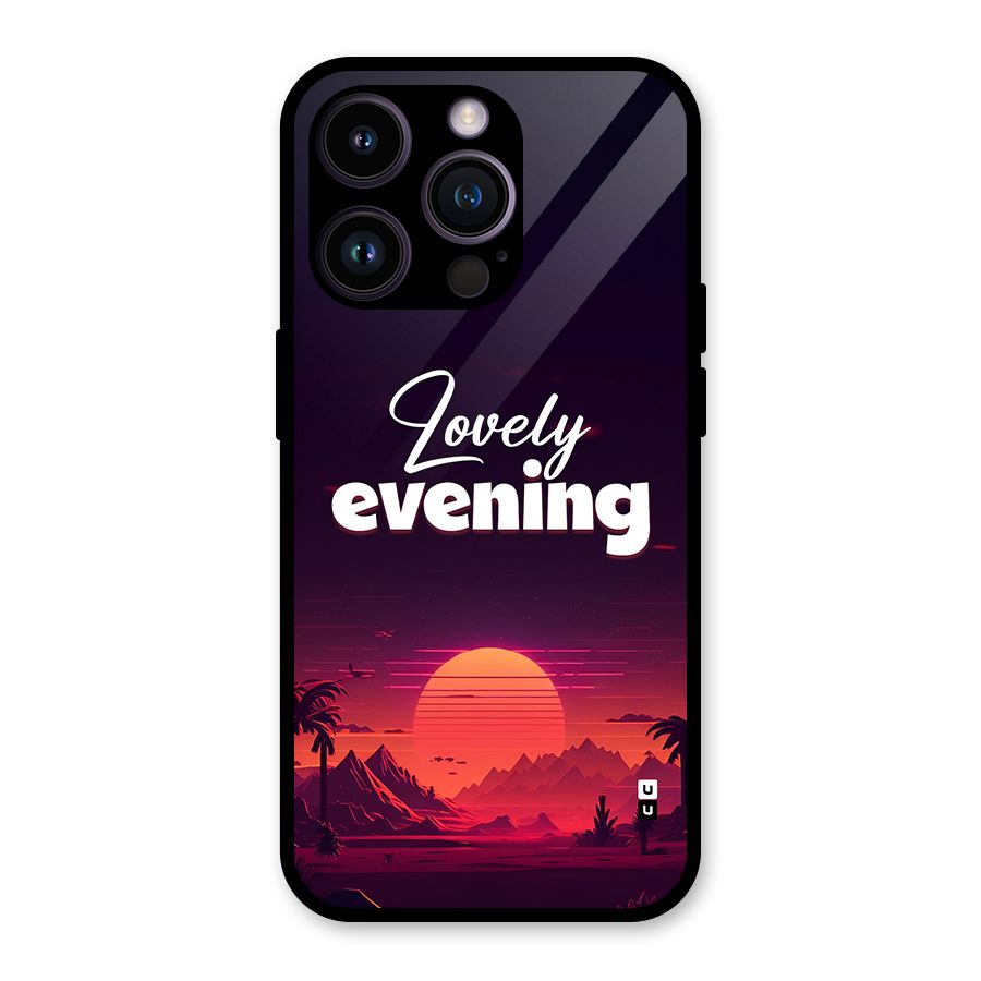 Lovely Evening Glass Back Case for iPhone 14 Pro