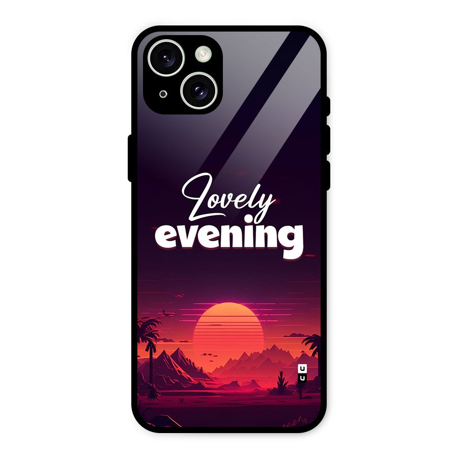 Lovely Evening Glass Back Case for iPhone 15 Plus