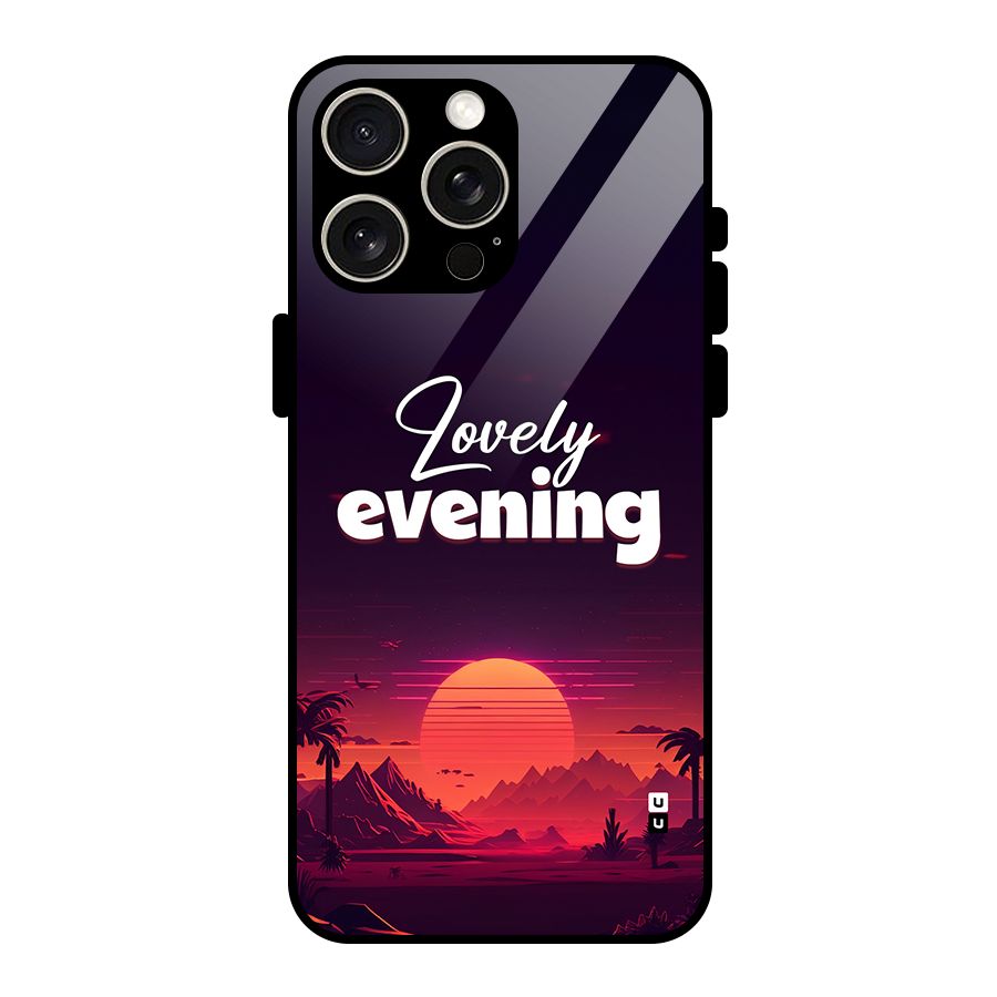 Lovely Evening Glass Back Case for iPhone 15 Pro Max