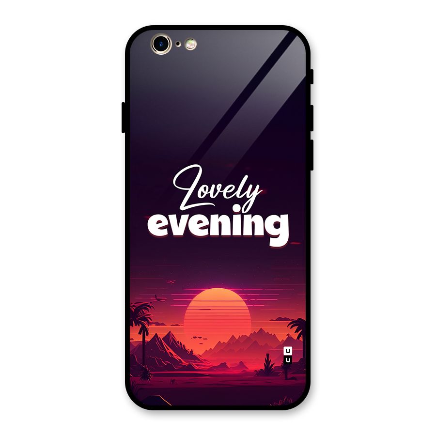 Lovely Evening Glass Back Case for iPhone 6 6S