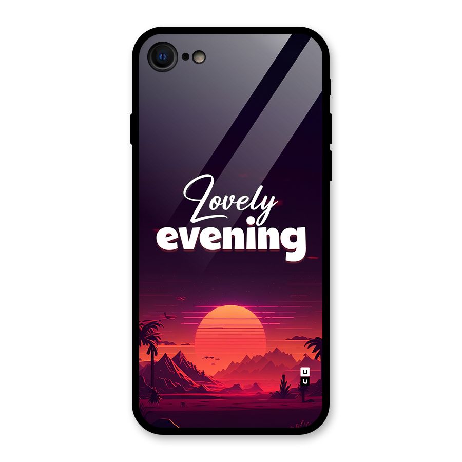 Lovely Evening Glass Back Case for iPhone 7