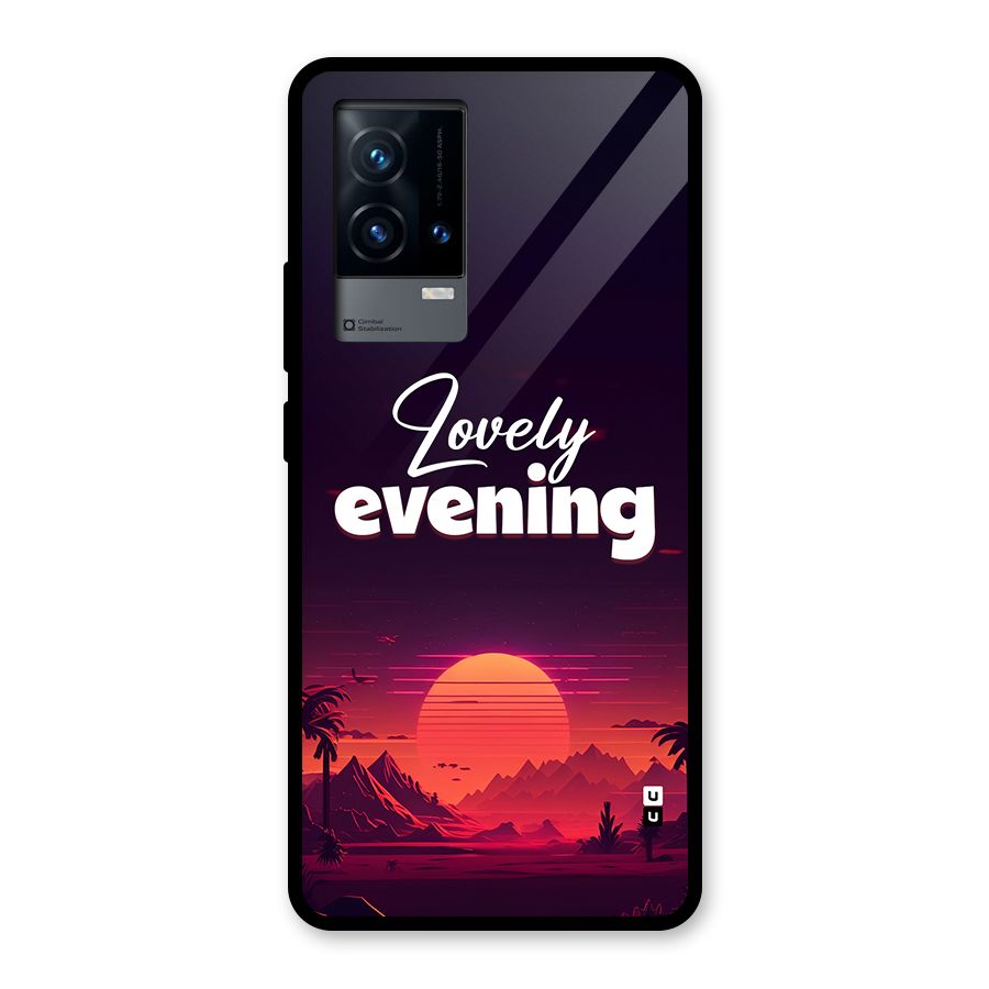 Lovely Evening Glass Back Case for iQOO 9 5G