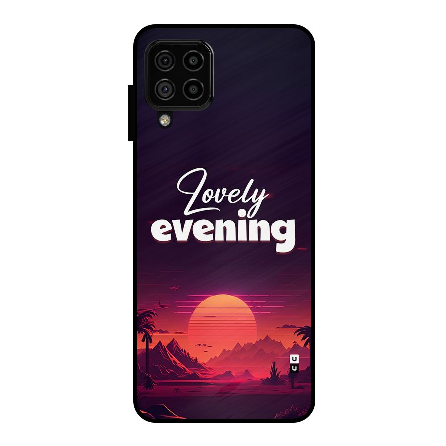 Lovely Evening Metal Back Case for Galaxy A22 4G