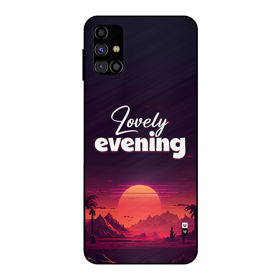 Lovely Evening Metal Back Case for Galaxy M31s