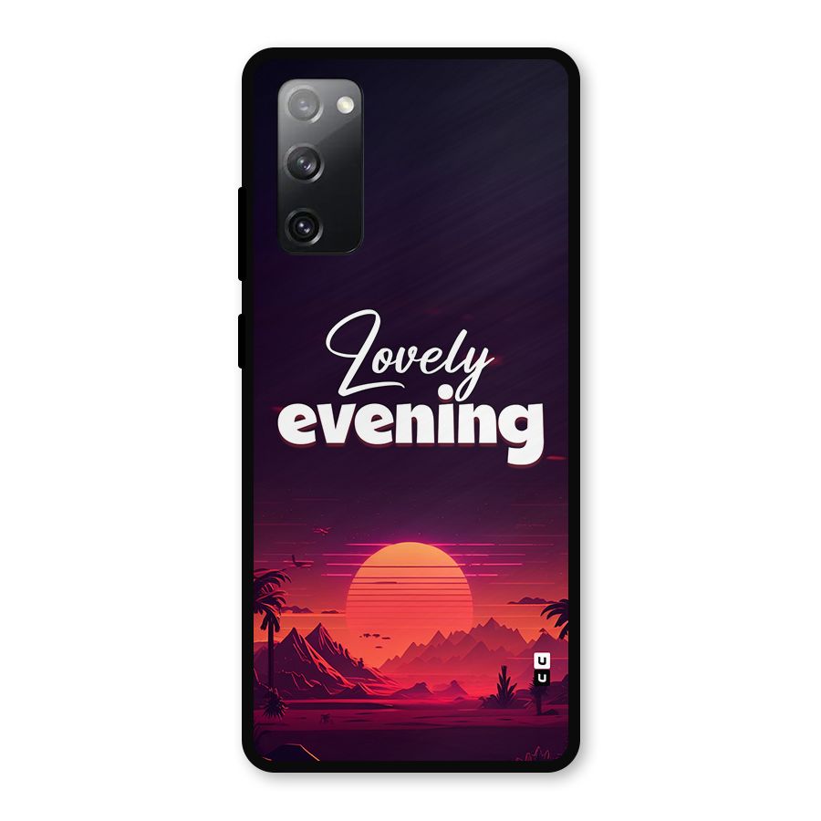 Lovely Evening Metal Back Case for Galaxy S20 FE 5G
