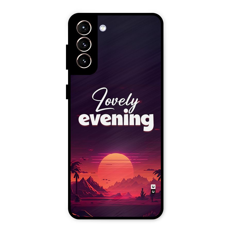 Lovely Evening Metal Back Case for Galaxy S21 Plus