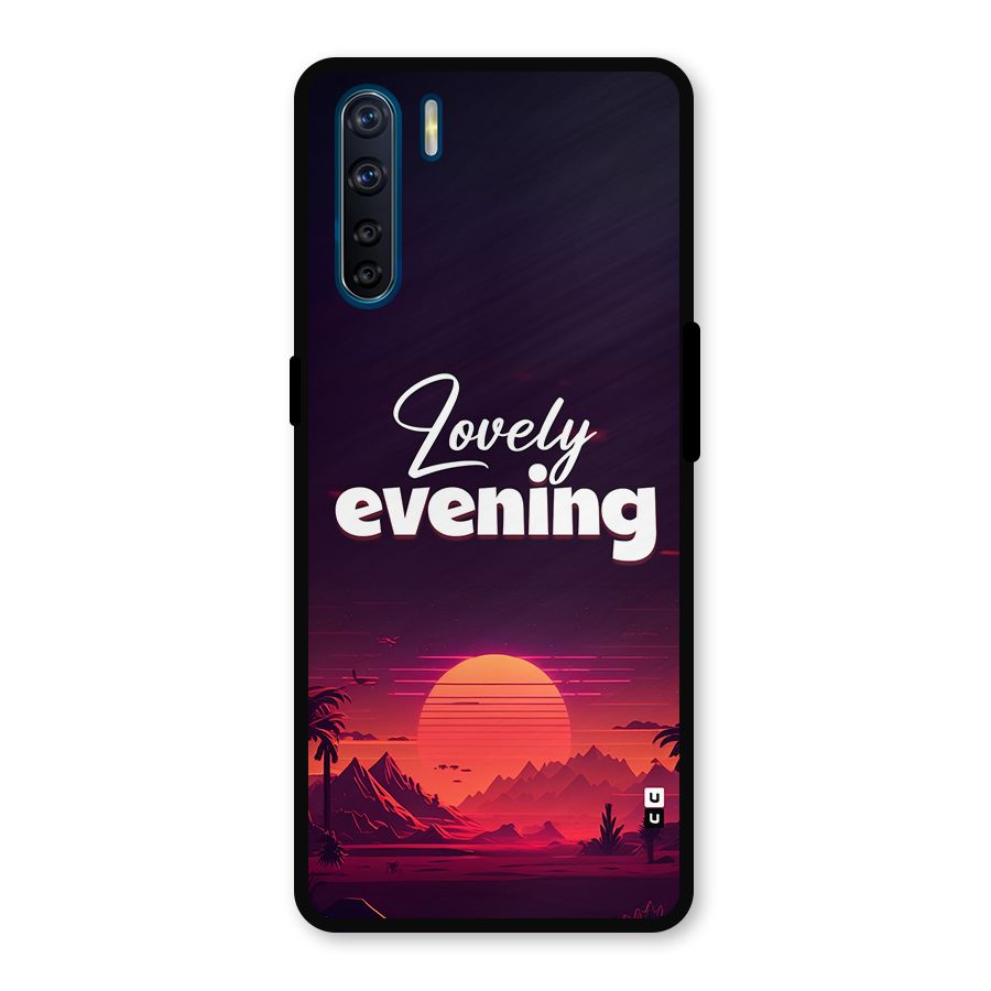 Lovely Evening Metal Back Case for Oppo F15