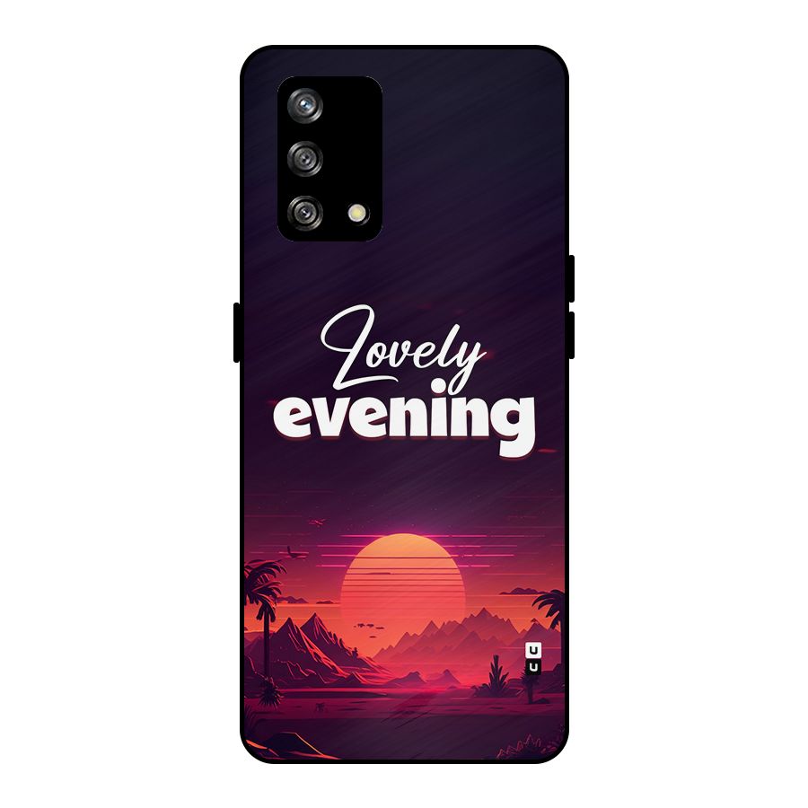 Lovely Evening Metal Back Case for Oppo F19